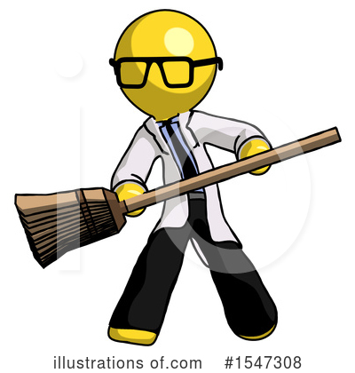 Royalty-Free (RF) Yellow  Design Mascot Clipart Illustration by Leo Blanchette - Stock Sample #1547308