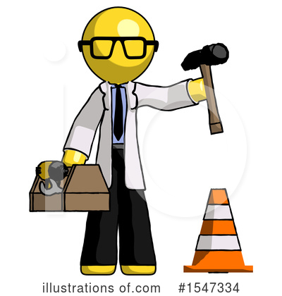 Royalty-Free (RF) Yellow  Design Mascot Clipart Illustration by Leo Blanchette - Stock Sample #1547334