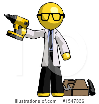 Royalty-Free (RF) Yellow  Design Mascot Clipart Illustration by Leo Blanchette - Stock Sample #1547336