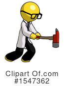Yellow  Design Mascot Clipart #1547362 by Leo Blanchette