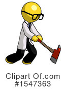 Yellow  Design Mascot Clipart #1547363 by Leo Blanchette