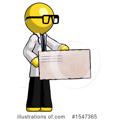 Royalty-Free (RF) Yellow  Design Mascot Clipart Illustration by Leo Blanchette - Stock Sample #1547365