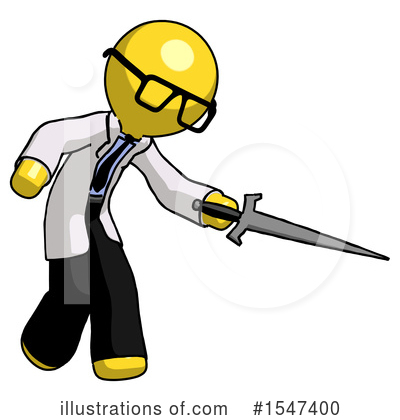 Royalty-Free (RF) Yellow  Design Mascot Clipart Illustration by Leo Blanchette - Stock Sample #1547400