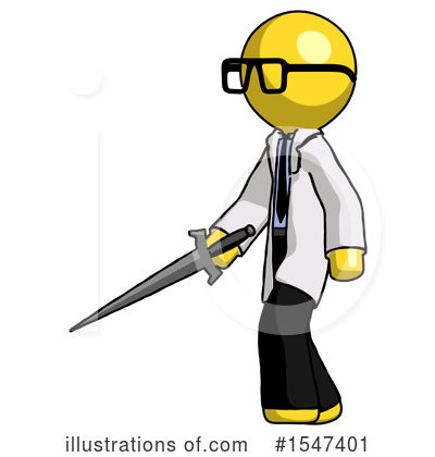 Royalty-Free (RF) Yellow  Design Mascot Clipart Illustration by Leo Blanchette - Stock Sample #1547401
