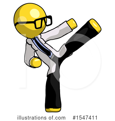 Royalty-Free (RF) Yellow  Design Mascot Clipart Illustration by Leo Blanchette - Stock Sample #1547411