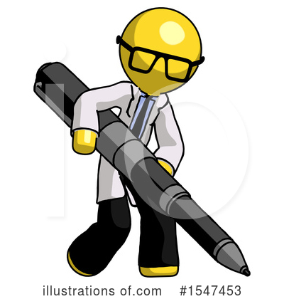 Royalty-Free (RF) Yellow  Design Mascot Clipart Illustration by Leo Blanchette - Stock Sample #1547453