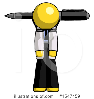 Royalty-Free (RF) Yellow  Design Mascot Clipart Illustration by Leo Blanchette - Stock Sample #1547459
