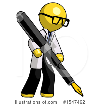 Royalty-Free (RF) Yellow  Design Mascot Clipart Illustration by Leo Blanchette - Stock Sample #1547462