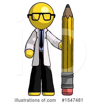 Royalty-Free (RF) Yellow  Design Mascot Clipart Illustration by Leo Blanchette - Stock Sample #1547481