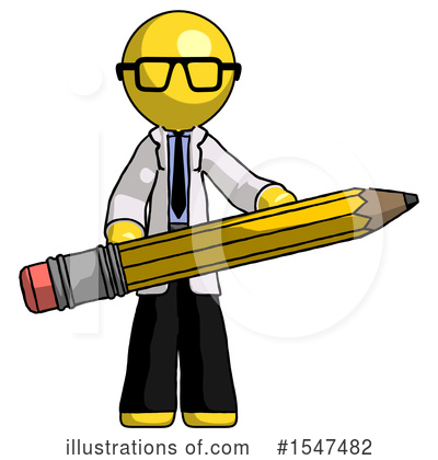 Royalty-Free (RF) Yellow  Design Mascot Clipart Illustration by Leo Blanchette - Stock Sample #1547482