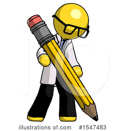 Royalty-Free (RF) Yellow  Design Mascot Clipart Illustration by Leo Blanchette - Stock Sample #1547483