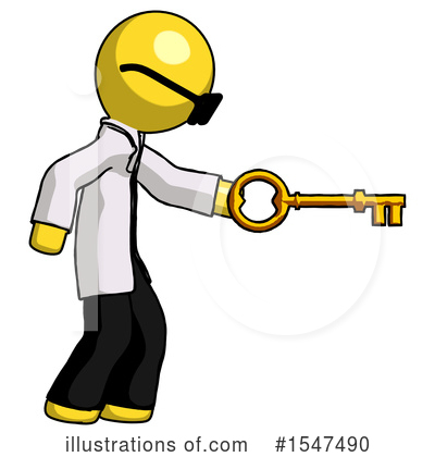 Royalty-Free (RF) Yellow  Design Mascot Clipart Illustration by Leo Blanchette - Stock Sample #1547490