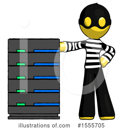 Royalty-Free (RF) Yellow  Design Mascot Clipart Illustration by Leo Blanchette - Stock Sample #1555705