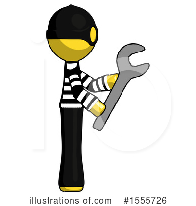 Royalty-Free (RF) Yellow  Design Mascot Clipart Illustration by Leo Blanchette - Stock Sample #1555726