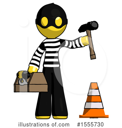 Royalty-Free (RF) Yellow  Design Mascot Clipart Illustration by Leo Blanchette - Stock Sample #1555730
