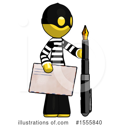 Royalty-Free (RF) Yellow  Design Mascot Clipart Illustration by Leo Blanchette - Stock Sample #1555840