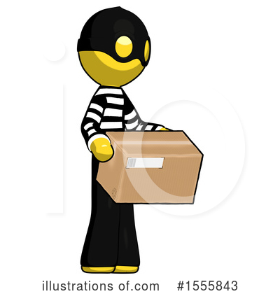 Royalty-Free (RF) Yellow  Design Mascot Clipart Illustration by Leo Blanchette - Stock Sample #1555843