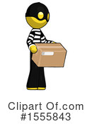 Yellow  Design Mascot Clipart #1555843 by Leo Blanchette