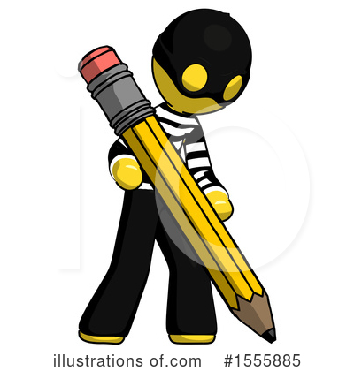 Royalty-Free (RF) Yellow  Design Mascot Clipart Illustration by Leo Blanchette - Stock Sample #1555885