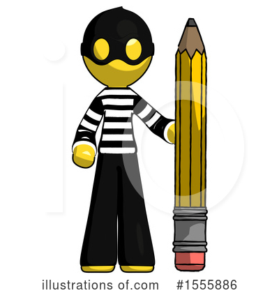 Royalty-Free (RF) Yellow  Design Mascot Clipart Illustration by Leo Blanchette - Stock Sample #1555886