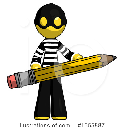 Royalty-Free (RF) Yellow  Design Mascot Clipart Illustration by Leo Blanchette - Stock Sample #1555887