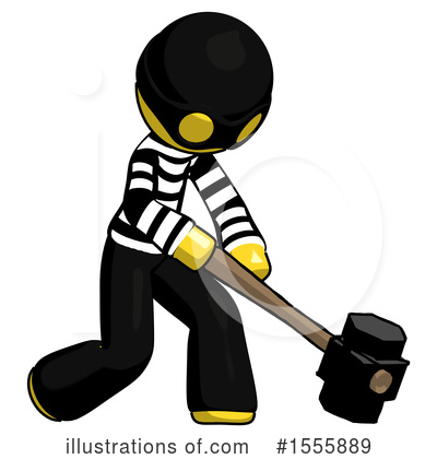 Royalty-Free (RF) Yellow  Design Mascot Clipart Illustration by Leo Blanchette - Stock Sample #1555889