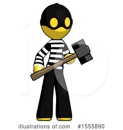 Royalty-Free (RF) Yellow  Design Mascot Clipart Illustration by Leo Blanchette - Stock Sample #1555890