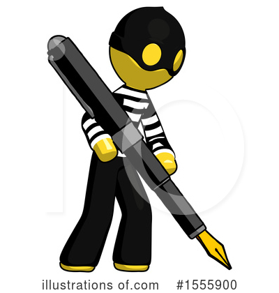 Royalty-Free (RF) Yellow  Design Mascot Clipart Illustration by Leo Blanchette - Stock Sample #1555900