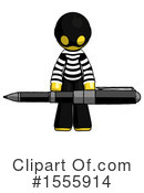 Yellow  Design Mascot Clipart #1555914 by Leo Blanchette