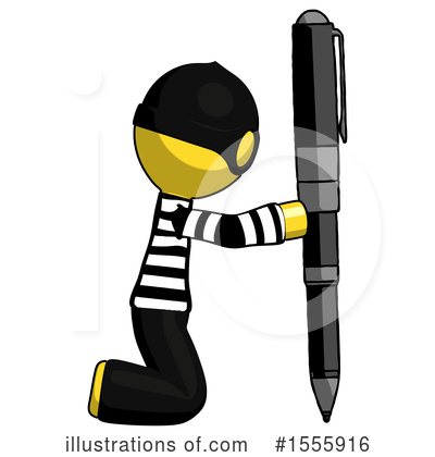 Royalty-Free (RF) Yellow  Design Mascot Clipart Illustration by Leo Blanchette - Stock Sample #1555916