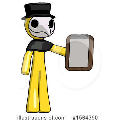Royalty-Free (RF) Yellow Design Mascot Clipart Illustration by Leo Blanchette - Stock Sample #1564390