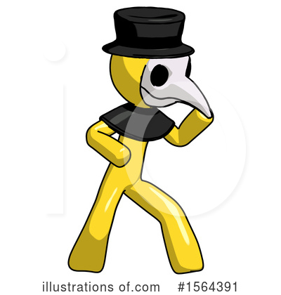 Royalty-Free (RF) Yellow Design Mascot Clipart Illustration by Leo Blanchette - Stock Sample #1564391