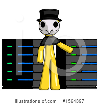Royalty-Free (RF) Yellow Design Mascot Clipart Illustration by Leo Blanchette - Stock Sample #1564397