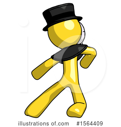 Royalty-Free (RF) Yellow Design Mascot Clipart Illustration by Leo Blanchette - Stock Sample #1564409