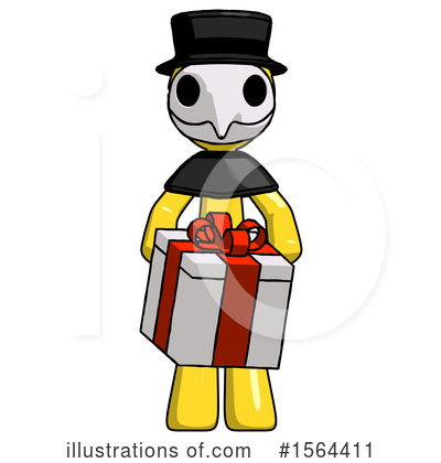 Royalty-Free (RF) Yellow Design Mascot Clipart Illustration by Leo Blanchette - Stock Sample #1564411