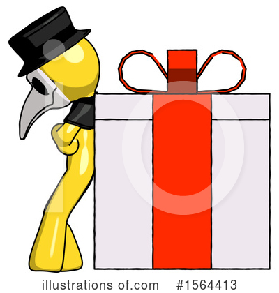 Royalty-Free (RF) Yellow Design Mascot Clipart Illustration by Leo Blanchette - Stock Sample #1564413