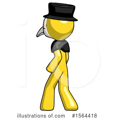 Royalty-Free (RF) Yellow Design Mascot Clipart Illustration by Leo Blanchette - Stock Sample #1564418