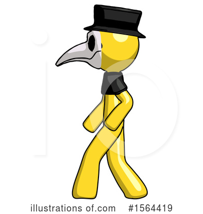 Royalty-Free (RF) Yellow Design Mascot Clipart Illustration by Leo Blanchette - Stock Sample #1564419