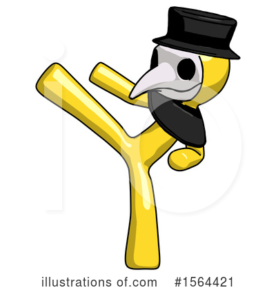 Royalty-Free (RF) Yellow Design Mascot Clipart Illustration by Leo Blanchette - Stock Sample #1564421