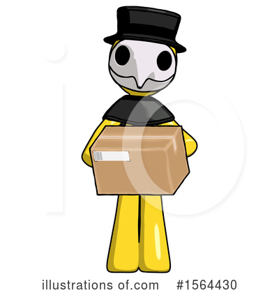 Royalty-Free (RF) Yellow Design Mascot Clipart Illustration by Leo Blanchette - Stock Sample #1564430