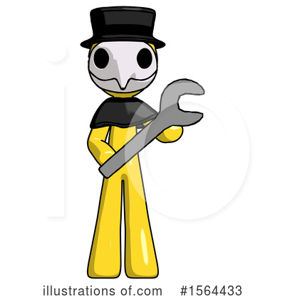 Royalty-Free (RF) Yellow Design Mascot Clipart Illustration by Leo Blanchette - Stock Sample #1564433