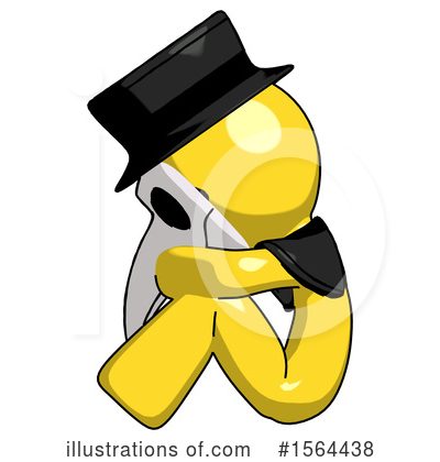 Royalty-Free (RF) Yellow Design Mascot Clipart Illustration by Leo Blanchette - Stock Sample #1564438