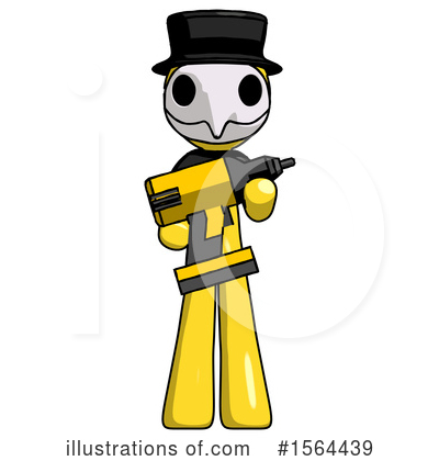 Royalty-Free (RF) Yellow Design Mascot Clipart Illustration by Leo Blanchette - Stock Sample #1564439