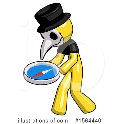 Royalty-Free (RF) Yellow Design Mascot Clipart Illustration by Leo Blanchette - Stock Sample #1564440