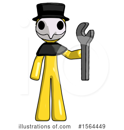 Royalty-Free (RF) Yellow Design Mascot Clipart Illustration by Leo Blanchette - Stock Sample #1564449
