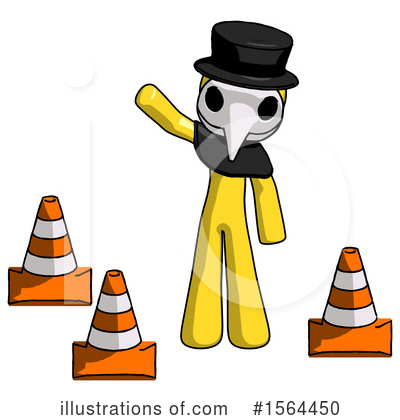 Royalty-Free (RF) Yellow Design Mascot Clipart Illustration by Leo Blanchette - Stock Sample #1564450