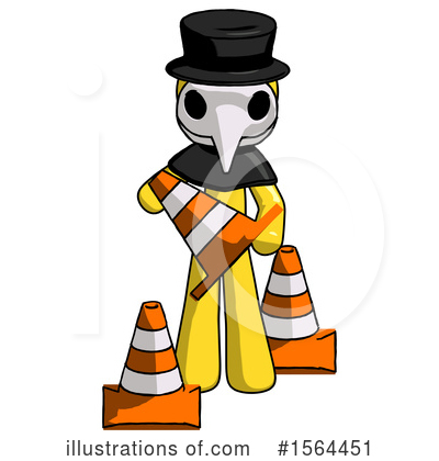 Royalty-Free (RF) Yellow Design Mascot Clipart Illustration by Leo Blanchette - Stock Sample #1564451