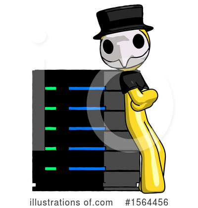 Royalty-Free (RF) Yellow Design Mascot Clipart Illustration by Leo Blanchette - Stock Sample #1564456
