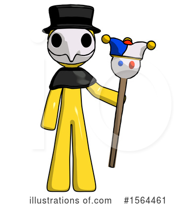 Royalty-Free (RF) Yellow Design Mascot Clipart Illustration by Leo Blanchette - Stock Sample #1564461