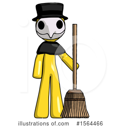 Royalty-Free (RF) Yellow Design Mascot Clipart Illustration by Leo Blanchette - Stock Sample #1564466